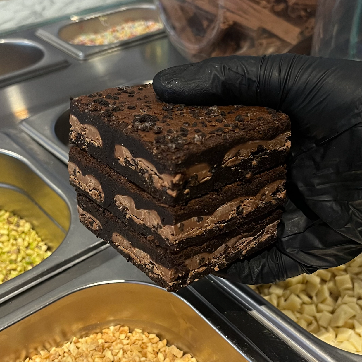 Galaxy Cookie Crumble Brownie