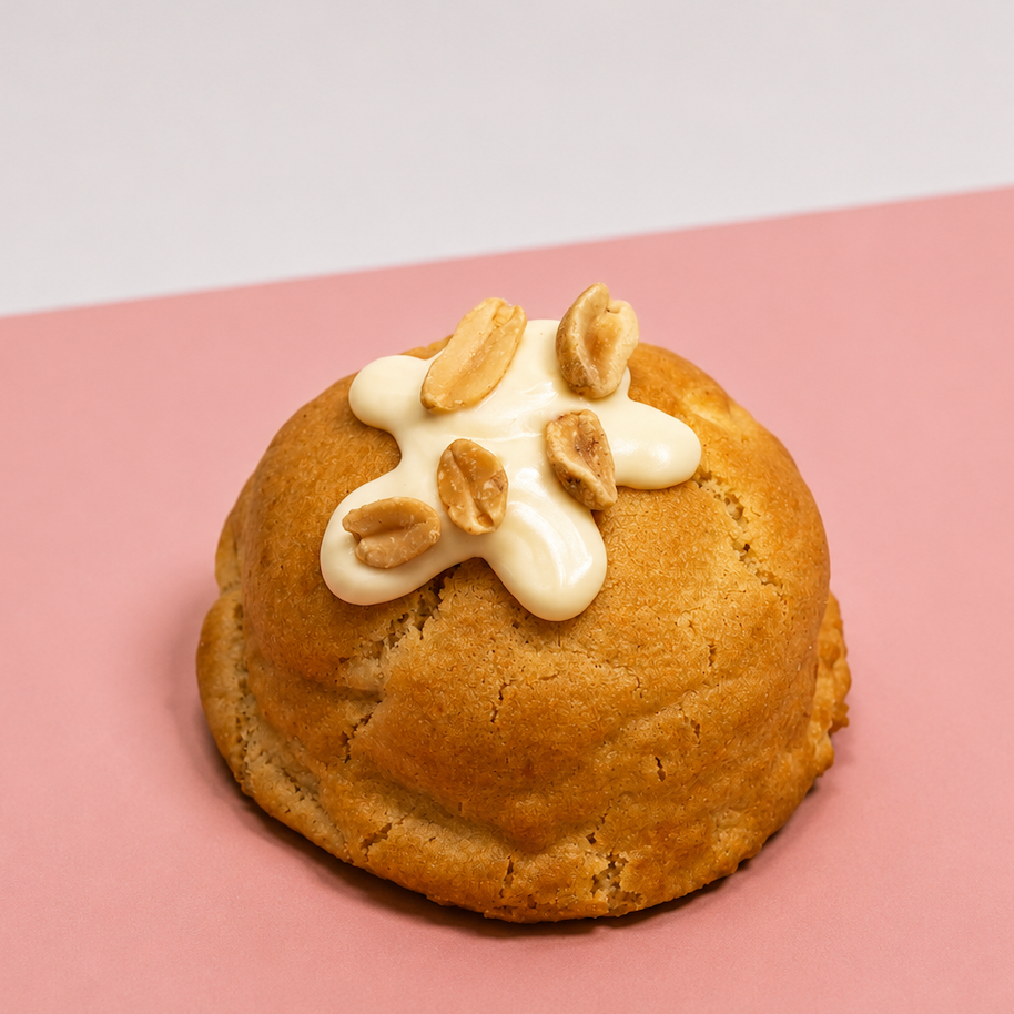 White Snickers Stuffed Cookie