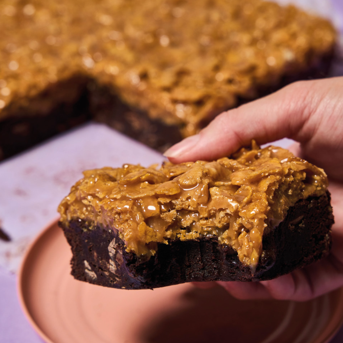 Caramel Cornflake Brownie Recipe - Digital Download