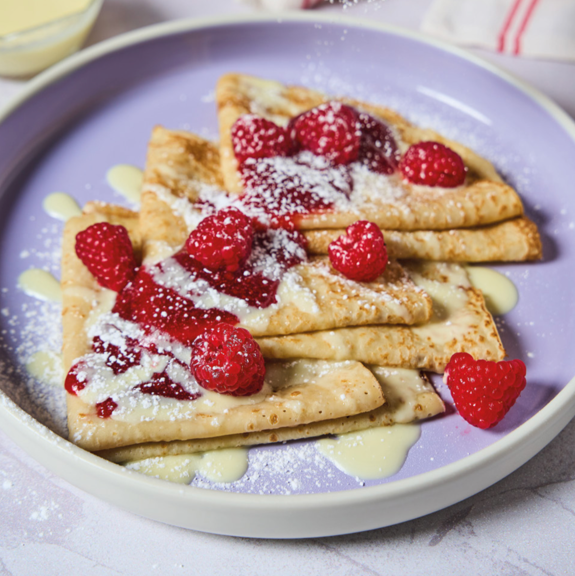 Raspberry & White Chocolate Crepes - Digital Download