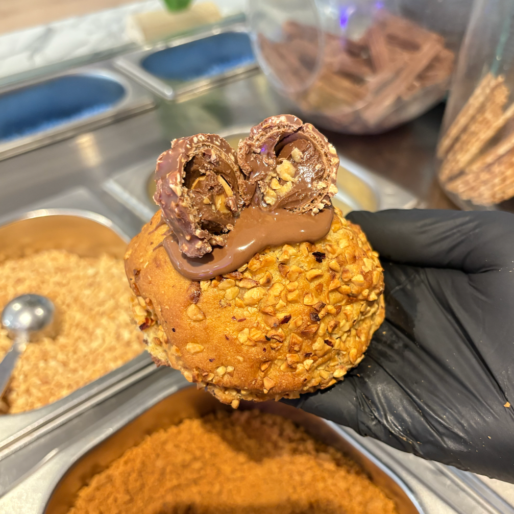 Ferrero & Nutella Stuffed Cookie