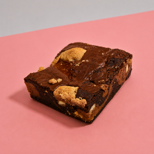 Caramel Cookie Dough Brownie