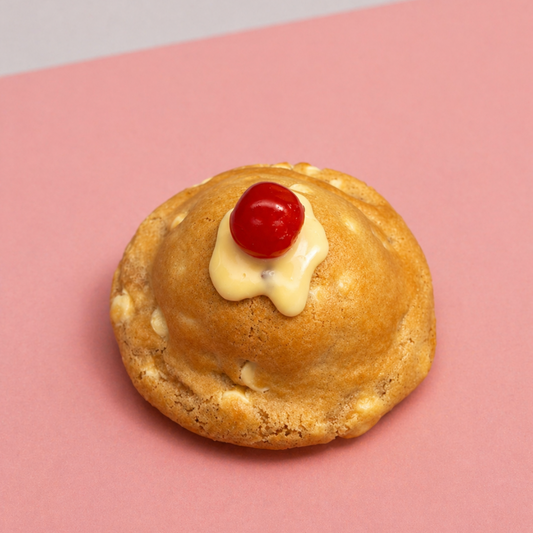 Cherry Bakewell Stuffed Cookie