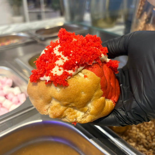 Red Velvet Stuffed Cookie