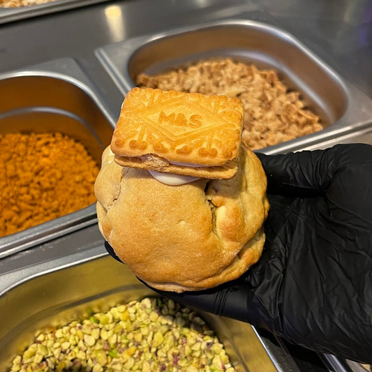 Custard Cream Stuffed Cookie