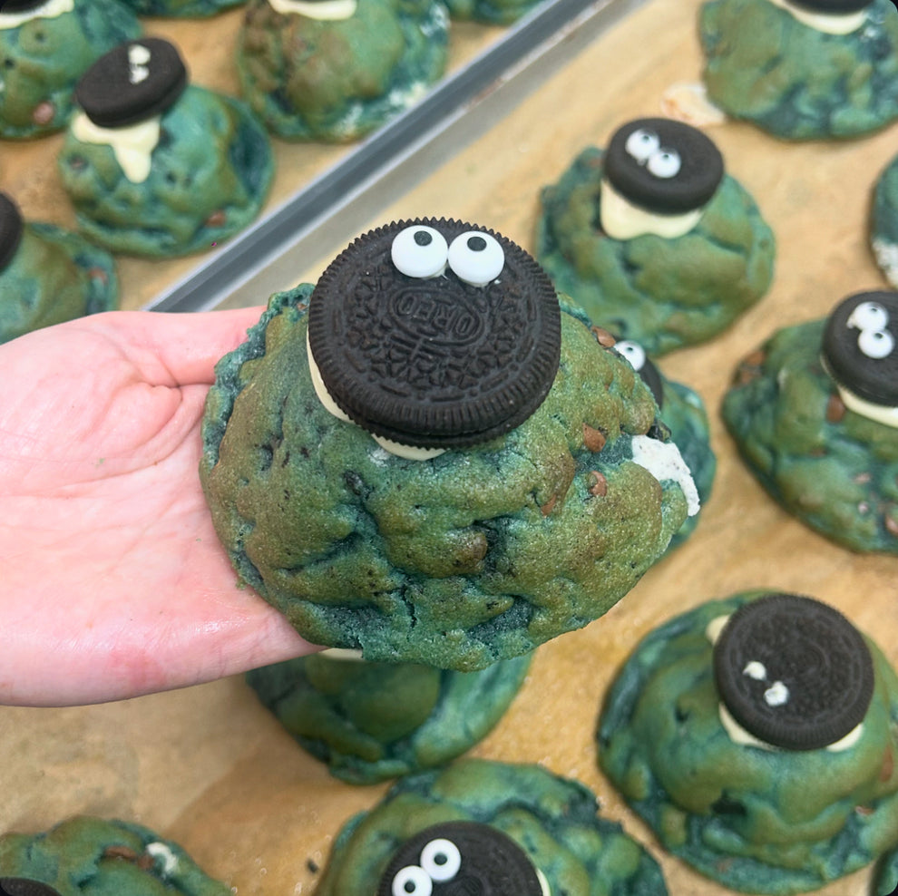 Cookie Monster Stuffed Cookie Dolly's Desserts