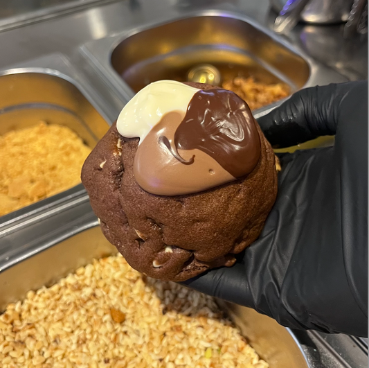 Triple Chocolate Stuffed Cookie