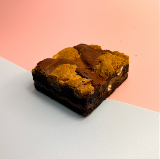 Caramel Cookie Dough Brownie