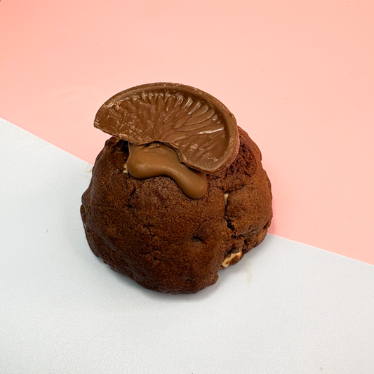 Chocolate Orange Stuffed Cookie